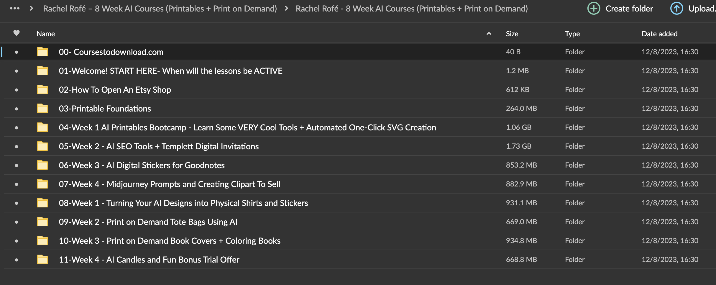 Rachel Rofé – 8 Week AI Courses (Printables + Print on Demand) Download